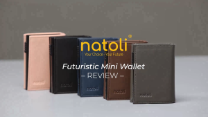 Ví mini gập 3 thông minh thương hiệu Natoli nam nữ đựng thẻ cao cấp - Futuristic Mini Wallet V8