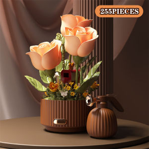 CONUSEA | Electric Building Block Flower Toy DIY Dynamic Rose Bouquet Fairy Atmosphere High-end Decoration Girl Handmade Wedding Gift
