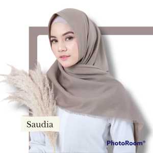 Kerudung Segi Empat Square Rawis Exclusive Hijab Saudia Polos Jilbab Terbaru Full Warna