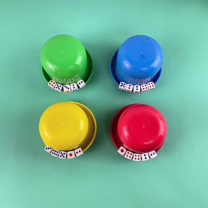 Bộ đồ chơi 5 viên xúc xắc hộp xúc xắc lắc xí ngầu vui vẻ