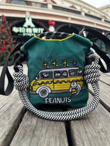 Guaranteed 100 High-Quality Mini Snoopy Japanese Style Nylon Environmental-Friendly Satchel Shoulder Bag Celebrity Same Ballchain