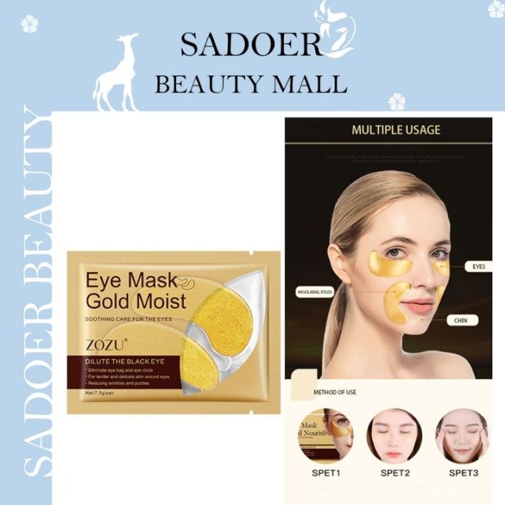 Gold Moist Antiwrinkle Hydrating Eye Mask Travel pack 1 set Original Gold Moist Antiwrinkle