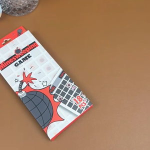 Strategic Card-Game Board - 18-Piece Minesweeping Party Game for All Ages