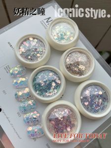 Fairy Eye Sparkling Gradient Colorful Sequins Nail Art Tools Popular Internet Celebrity Bright Flash Small Mix Dreamy New 2024