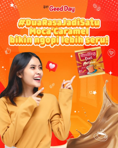 Good Day Kopi Instan 3 in 1 Duet Mocha Caramel 5 Sachet