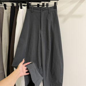 High Waist Wide Leg Casual Pants Korean Style Womens Loose Fit Straight Cut Long Trousers Summer New Fashion Versatile Pants