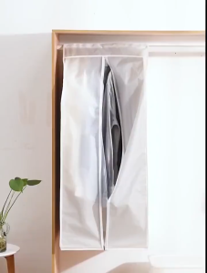 🌸ถุงคลุมเสื้อผ้า🌸ผ้าคลุมเสื้อผ้าพลาสติกคลุมไม้แขวนเสื้อ ผ้าคลุมป้องกันเสื้อผ้า ผ้าคลุมป้องกันเสื้อผ้าแบบใส ด้านล่างปิดรอบทิศทางเต็ม