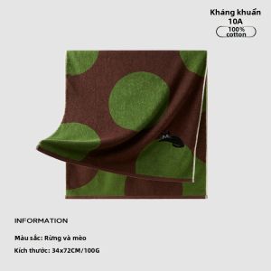Sanli | Khăn Thấm Hấp thụ 100% Bông Chống Xơ