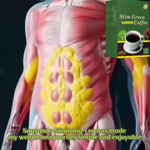 Slim Green Coffee Detox Slim Skin Whitening Premium slimming drink Rich in Chlorogenic Acid and Other Polyphenols and Antioxidants Minuman pelangsingan premium Kaya dengan Asid Klorogenik dan Polifenol dan Antioksidan Lain 排毒瘦身美白高级减肥饮料富含绿原酸和其他多酚和抗氧化剂