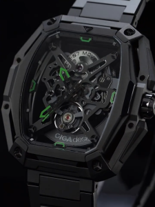 CIGA Design  Mechanical Watch Z Series Hunter Automatic Skeleton Watch Third Generation Wine Barrel Watch for Men