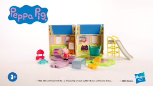 Peppa Pig Peppas Pop-Open Playgroup Playset with Figure Preschool Toys for 3 Year Old Girls and Boys and Up