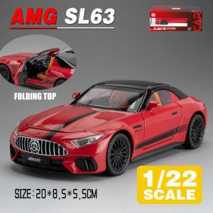 LEO 1:22 Mercedes Benz AMG SL63 Diecast Model Car Alloy Cars Toys Collection Gift For Kids Boy Girl
