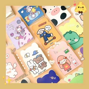 Kawaii Cartoon Pocket Notebook Portable Mini Journal for Girls Cute Diary for Daily Planning & School Life Gift