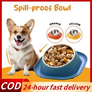 【Ready stock】Stainless Dog Bowl Guard Neck Pet Bowl Separable Cat Food Bowl Non-slip Inclined Port Cat Dog Feeder HOT