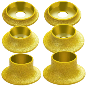 1pc Vacuum Brazed Diamond French Edge Wheel Hole Diameter 20mm Diamond Smooth Polishing Wheel For Tile Quartz Marble Granite