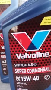 น้ำมันเครื่อง ดีเซล วาโวลีน Valvoline Super Commonrail 15W-40 ซุปเปอร์คอมมอนเรล กึ่งสังเคราะห์ ( เลือก 6+1ลิตร 6ลิตร 1ลิตร )