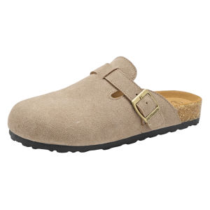 La Chapelle | Womens Wooden Cork Sandals Covered Toe Thick Sole Casual