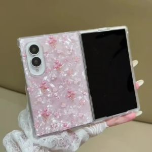 Ốp Lưng Thiết Kế Hình Lá Hoa Tulip Sang Trọng Dành Cho Samsung Galaxy Z Fold 8/7/6/5 - Z Fold8 Vỏ PC Họa Tiết Vỏ Nhiều Màu Sắc Chống Trầy Xước Hai Lớp Chắc Chắn Nhẹ Chống Trượt