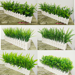 Rustic Style Artificial Flower Arrangement Living Room Desktop Decorative Plant Pot Simulation Green Plant Decoration