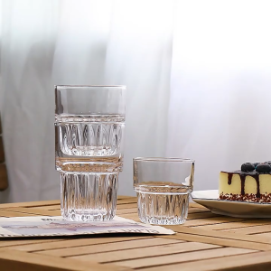 Ins Style Water Cup Juice Tea Cafe Glass Cup Ice Latte Juice Milk Coffee Ice Cream Lemon