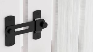 180 Degree Flip Sliding Barn Door Lock for Privacy - Safe barn Door Locks and latches for Barn Door Pet Door Bathroom Outdoor Garage Window Sliding Door