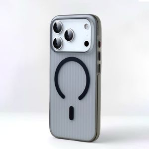 Luxury Slim Glacier Phone Case For iPhone 17 16 15 Plus 14 13 12 Pro Max Matte Translucent Anti-slip Cover For iPhone 17 Air 17 Pro Max Shockproof Hard Casing Compatible Magsafe