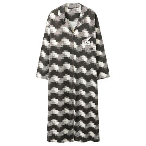 Áo ngủ nữ MiiOW vải cotton tay dài mặc ở nhà - mùa thu