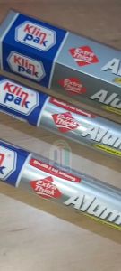 Klinpak Aluminium Foil Regular Box 8m x 30cm untuk masak ada pisau pemotong