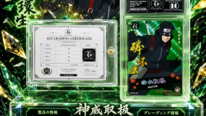 Thẻ GRADING Promo Sasuke Uchiha trong Naruto hãng Kayou Gem Mint 10 slab TG LIMITED 2038 nf13 1 psa