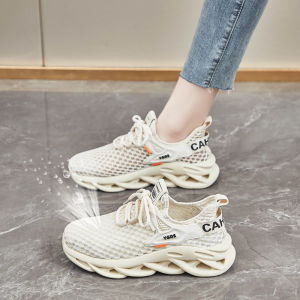 Womens Wide Foot Running Shoes Summer Thin Mesh Breathable Soft Bottom Sports Sneakers Large Size 41-44 Cross Tie up Casual Footwear