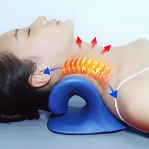 Sleeping Neck Pillow Curvature Straighten Anti-Arched Shoulder Support Rich Pack Massage Small Snail Pillow Rectangular Shape