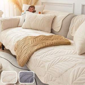 Non-slip Sofa Towel Dog Pet Sofa Cushion Winter Thicken Plush Corner Sofa Cover Sectional Chaise Longue Couch Mat
