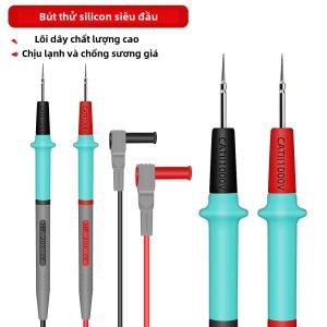 1000V 25A Đầu Dò Silicon Có Độ Chính Xác Cao Đầu Dò Vạn Năng Đầu Dò Kẹp Cá Sấu Kéo Dài Dây Bút Để Đo Điện