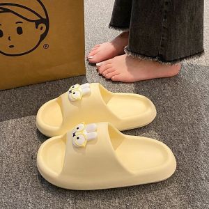 Dép Đi Trong Nhà Miffy Dễ Thương Cho Nữ Đế Dày Chống Trượt EVA Dép Đi Trong Nhà Mùa Hè Cho Cặp Đôi Chất Liệu Vải Cotton