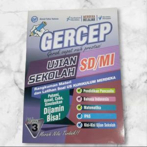 buku ujian sekolah GERCEP kurikulum merdeka kelas 3 Gilang Pratama