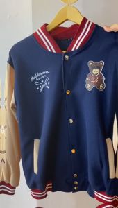 Jaket bomber baseball oversize Bahan Premium Tebal/Jaket varsity baseball/Jaket cewe gaya korea/Jaket Varsity pria/Jaket korea style