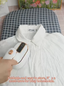 2-in-1 Steamer & Iron Portable Fast Heat-Up 180° Foldable Handle Dry Wet Ironing for Clothes Garment