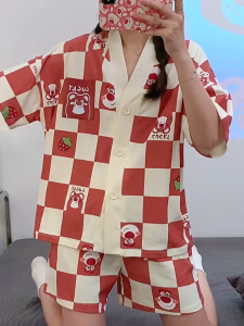 BED TIME STORY ชุดนอนเซ็ท2ชิ้น ชุดนอนขาสั้นผญ ชุดนอนขาสั้้น มีหลายไซต์ อก 32-48 นิ้ว W-029