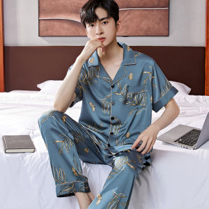 DTHN | Breathable Cooling Summer Short Sleeve Shorts Sleepwear