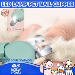 【Blue Petz】Pet Accessories Grooming Cat Nail Clipper Dog Nail Cutter With LED Clippers With Nail File For Pets