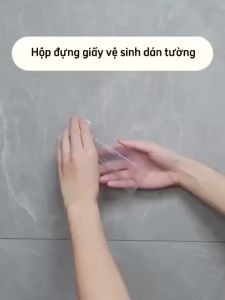 Hộp Đựng Giấy Vệ Sinh 2 Ngăn Dán Tường Nhựa Cao Cấp Kệ Để Đồ Đa Năng Có Nắp Đậy Chống Thấm Nước Thông Minh Tiện Dụng. - BUMSTORE