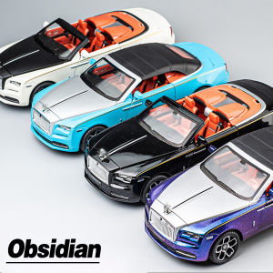 LEO 1:24 Rolls-Royce DAWN Metal Alloy Toys Car Model Diecast Vehicle For Boys Kids Simulation Sound Light Effect Gift Hobbies Collection