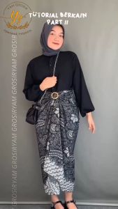 Rok Lilit Batik Foil Bawahan Kebaya Serut Instant Rok Modern Motif Lengkap Bahan Premium Jumbo 150 x 100 cm - Pabrik Plisket