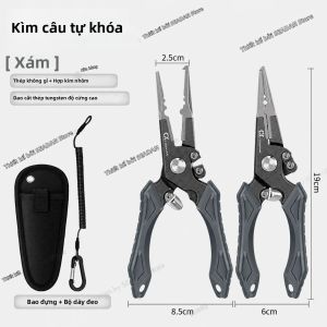 Kìm Câu Cá Đa Năng 4 Trong 1 Chất Liệu Nhôm Hàng Không Dùng Được Cho Nước Mặn Và Nước Ngọt Tích Hợp Chức Năng Cắt Dây Mở Vòng Nối Gỡ Móc Câu Dụng Cụ Câu Cá.