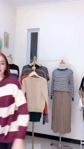 FRIDAY KNIT TOPS Atasan Rajut Katun Wanita Lengan Panjang Hijab Friendly