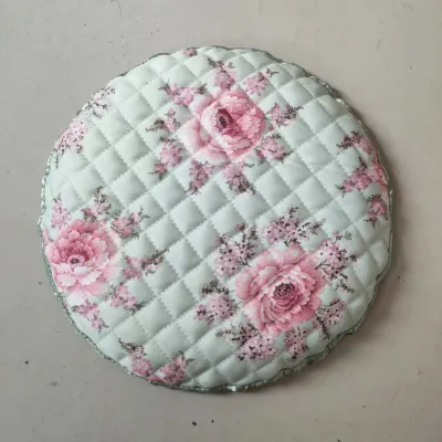 Yugu Garden round Full Cover Seat Cushion Pad Chair Cover Seat Protector round Bench Cover Home Decorative Fabric Country Style