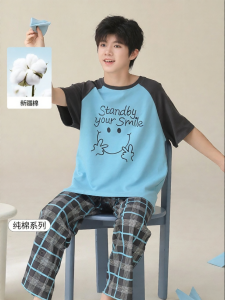 Nanjiren | Summer Thin Cotton Boys Pajamas Set