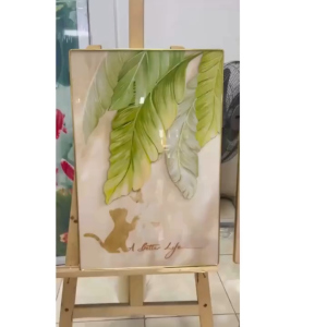 Tranh treo tường Hoa Nghệ Thuật Tráng gương Decor nhẹ nhàng- Treo phòng khách phòng ngủ RELAX Quà tặng tân gia