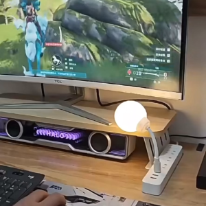 ชั้นวางจอคอม ที่วางจอคอม แผ่นพื้นผิวเสริมความหนา เหล็กผสมไม้ รับน้ำหนักมั่นคง ทนทานและทนต่อแรงกด