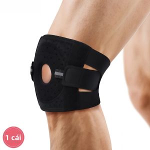Đai Hỗ Trợ Đầu Gối Có Thể Điều Chỉnh Với Miếng Đệm Gel Bảo Vệ Xương Bánh Chè & Thanh Ổn Định Bên Hông Dành Cho Thể Thao Bóng Rổ Chạy Bộ Đạp Xe - Đai Hỗ Trợ Đầu Gối Người Lớn Bằng Chất Liệu Neoprene